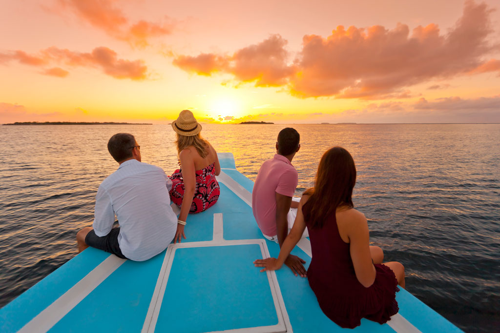 Sunset cruise, Maldives